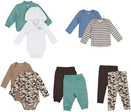Гардероба на момчињата Ханес, Flexy Soft 4-насочен сет за подароци со плетенка и руно, бебиња и мали деца