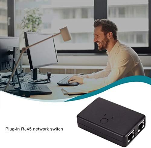 Конектори Mini 2 Port AB рачен мрежен менувач 2 во 1 RJ45 мрежен етернет Switch Box Computer Network Metwork Share Share Share - US US - САД