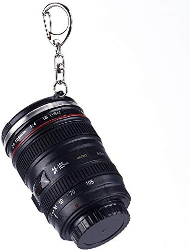 Cusstally Mini Camera Lens Chign од не'рѓосувачки челик, совршена за кампување/ пешачење/ лов на пиење на отворено и складирање