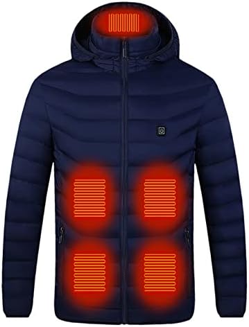 Дасајо жени мажи USB Електрична загреана јакна од папин патент Зимски топло загревање на јакни Скијање загреана аспиратор за облека