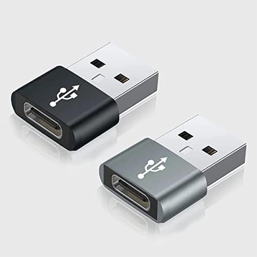USB-C Femaleенски до USB машки брз адаптер компатибилен со вашиот Xiaomi M2010J19cg за полнач, синхронизација, OTG уреди како тастатура, глушец, поштенски патенти, PD