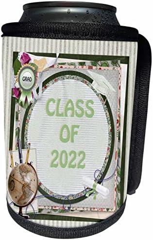 3drose Слика на Класа од 2022 година, Кластер на глобус, диплома. - може да се лади обвивка за шише