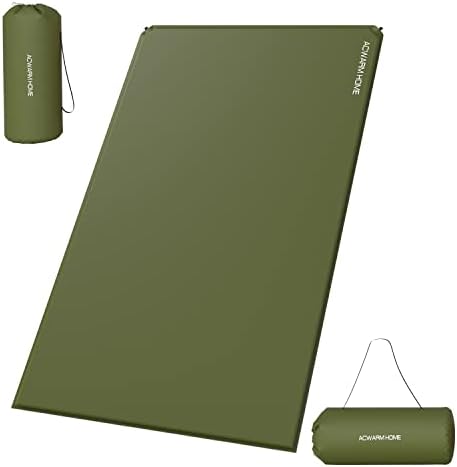 Acwarm Home Datcer Sweence Datcer Pad за кампување со двојна големина Армијата зелена