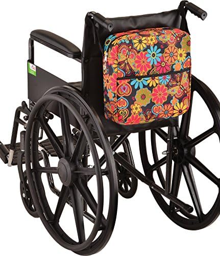 Нова универзална торба за тота за преклопување на Вокер, ролатори, инвалидски колички и скутери, цвеќиња на Бохо