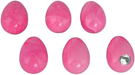 Цврсто Алабастерско Јајце со три ѕвезди 6 парчиња Украсно Розово Јајце 6 Парчиња Комплет Од Италија