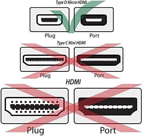 6ft Micro-HDMI До Редовен HDMI Кабел со голема Брзина Со Етернет ЗА MOTOROLA MB810 DROID X / HTC Допир EVO 4G