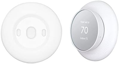 Wallидна плоча соодветна за Google Nest Thermostat 2020, комплет за обложување на капакот на задната плоча