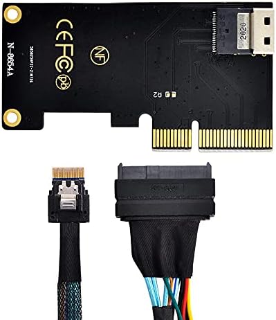 Xiwai PCI-e 3.0 4.0 ДО SFF-8654 Слимлајн Сас Адаптер И U. 2 U2 СФФ-8639 NVME PCIe SSD Кабел За Mainboard SSD