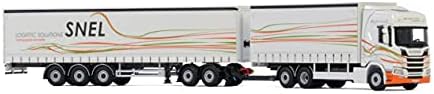 Floz for Scania r Highline CR20H ознака Axle CutrainSide LZV Combi Trailer 1/50 Model Model
