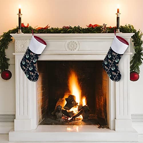 Смешни мрзници Божиќ виси чорапи за порибување за Божиќно дрво за одмор дома
