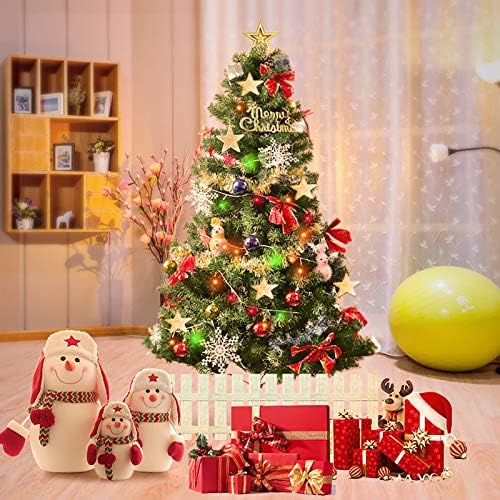 Вештачко новогодишно елка 60 см, Божиќно дрво со украси, лесно собрание, Божиќни украси, за дома, канцеларија, забавна декорација