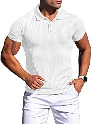 Агилелин машки мускули тенок фит поло маици долги и кратки ракави за истегнување маици обични стилски мета за тренингот за голф