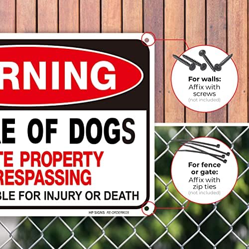 Пазете се од знак на кучиња приватна сопственост Нема знаци за предупредување за кучиња кои го предупредуваат алуминиумскиот знак Висок рефлексивен