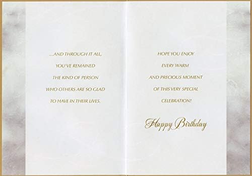 Дизајнерски Честитки Украсена Златна Фолија Исечете Ја Рамката На Прозорецот Возраст 90 / 90 Роденденска Честитка