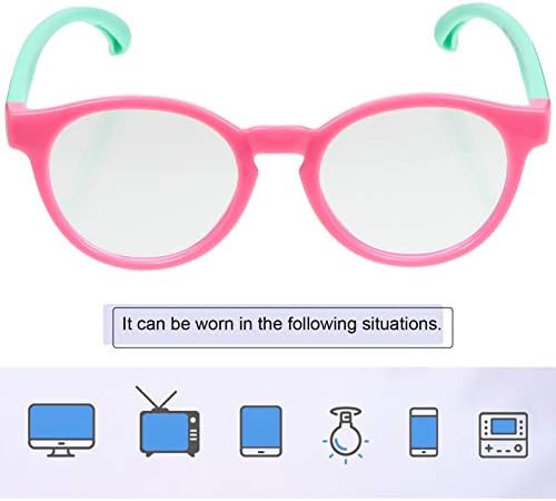 Здрави Деца Сини Светлосни Очила Деца Анти Сини Светлосни Очила Розова Рамка За Очи Против Напрегање На Очите За Учениците Компјутерски