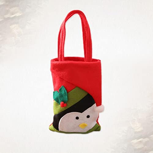 ЧАНТИТЕ АБОФАН Фаворизираат Ткаени Бонбони Божиќна Чанта За Рачка За Завиткување Со Божиќни Преносни Торби За Пингвини Фестивал За