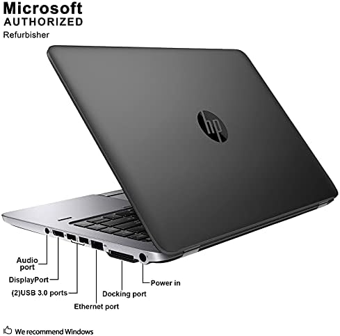 HP 2018 Elitebook 840 G1 14INCH HD LED-позадинско осветлување Анти-отсјај Лаптоп Компјутер, Интел Двојадрен i5-4300U до 2.9 GHz, 8GB RAM МЕМОРИЈА,