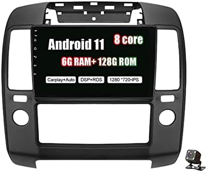 PLOKM 2 Din Autoradio Android 11 9 инчен Автомобил Стерео Со Sat Nav WiFi Bluetooth FM RDS Радио За Nissan Navara 2004-2010 АВТОМОБИЛ