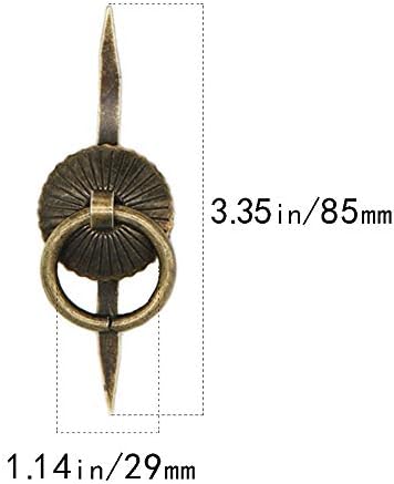 Hanjiaoni 12 PCS Metal Brad Flyenters со прстени за влечење, DIY рачно изработени декоративни украси за украси