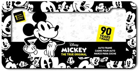 Chroma 42563 Disney Mickey Muse Emoji Heads Plastic Frame, 1 пакет, црно -бело