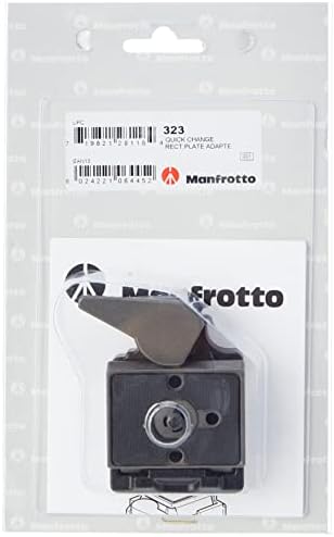 Слична плоча за микрометриско позиционирање на Manfrotto 454 -Заменува 3419 -Black & 323 RC2 Adapter Rapid Connect со плоча
