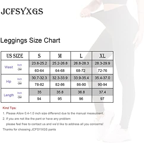 JCFSYXGS со високи хеланки за половини за жени со џебови меки јога панталони Контрола на стомакот за атлетски тренинзи хеланки кои работат