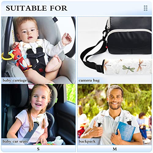 Змејови капаци за седишта за автомобили за бебиња за бебиња 2 парчиња ленти за седишта за автомобили за рамо за перничиња за заштитен појас за