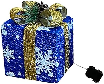 За жал, осветлени кутии за подароци во затворен простор на отворено Божиќни украси за елка трема домашна топка огледало
