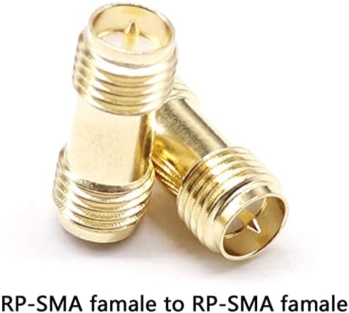 Larro RP SMA машки женски до RP SMA машки женски адаптер RF Coax спојување на орев барел конектор за конектор 1 парчиња