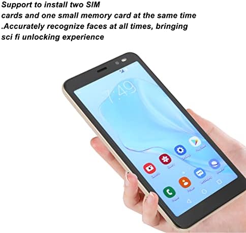 Зјини Мате48 Про Отклучен Телефон, 5.45 инчен Паметен Телефон За Препознавање Лице На Цел Екран, Двојна СИМ, 2G/32G, Ултратин 3g Мобилен