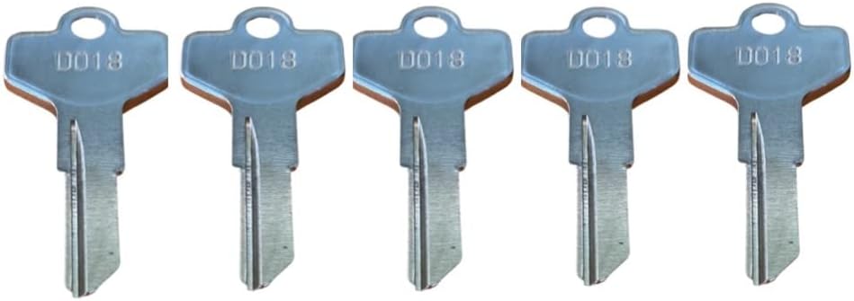 Комерцијален Radwell Verified замена D018 Allen Bradley Lock Key, 5 D018 клучеви, сребрени и врежани, 5 DO18 клучеви, одговара
