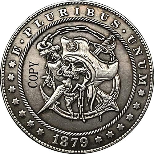 Скитник Никел 1879-КУБИКА САД Морган Долар Монета Копија Тип 185 Кописувенир Новина Монета Подарок