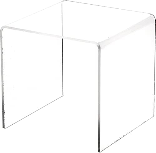 Plymor Clear Acrylic Square Display Riser, 8 H x 8 W x 8 D