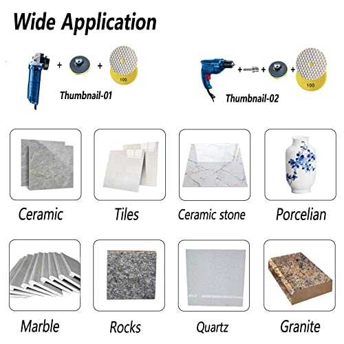 Поставени влошки за полирање на сува дијамантска дијамантска антангдатол Плус Грит 50 за пескарење гранит мермер кварц камења бетонски