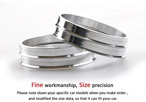 Центрички прстени со алуминиумски тркала од алуминиумска легура 74,1 до 66.1, сет од 4 Hubcentric прстени - Spigot Spigot Hubrings за