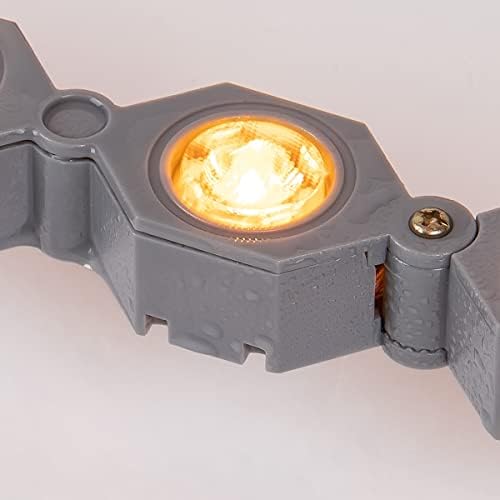 Mirrea Outdoor 40 LED подни ламби на дизајнирање на шипката како Wallиден мијалник или дрво Uplight 20W 1800K Amber Light 24V DC