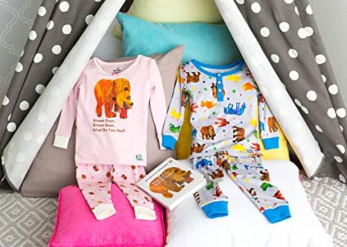 Бебе Стартери Светот На Kidsк Карле 2-Парче Цврсто Вклопуваат Деца Пижами