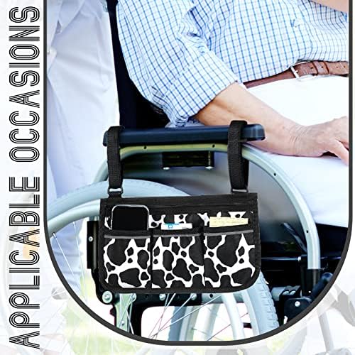 Инвалидска количка Странична Торба Потпирач За Раце Организатор Торбички За Складирање Со Рефлектирачки Ленти Користете Водоотпорна
