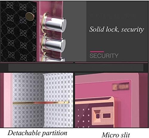 IFQHDD Електронска Безбедносна Безбедносна Кутија,Сефови Мини Мала Канцеларија Против кражба Електронски Отпечаток Од Прст Лозинка