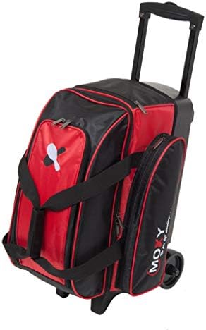 Moxy производи за куглање со двојно ролери торба за куглање- црвена/црна