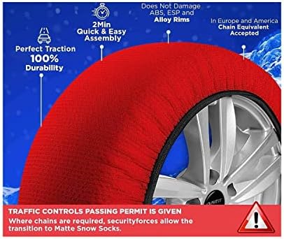 Премиум автомобил гуми снежни чорапи за зимска екстрапро -серија текстилна снежна ланец за Форд Фиеста