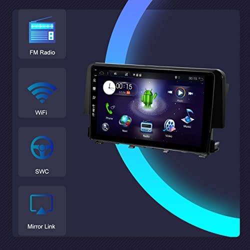 Cesuny 9 PX6 Android 10 Автомобил Стерео Радио За Honda Civic 2015-2020 GPS Navi 1 Din-Бесплатна Камера DSP-Поддршка DAB/Контрола На Воланот/WiFi/Bluetooth/Mirrorlink/RDS/USB