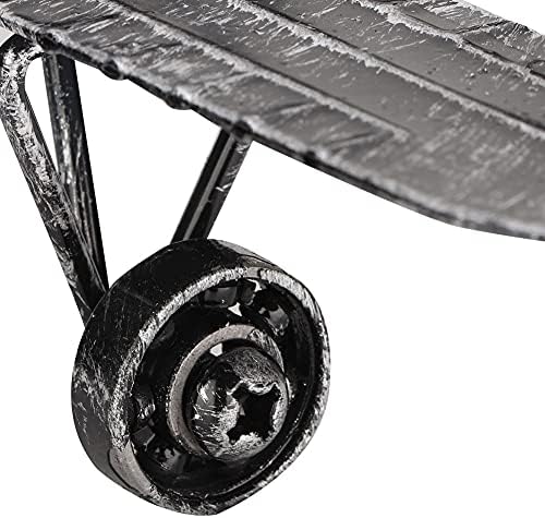 Гроздобер модел на авион, железо декоративни авиони со приврзоци за приврзоци за реквизити за фотографии, работна површина