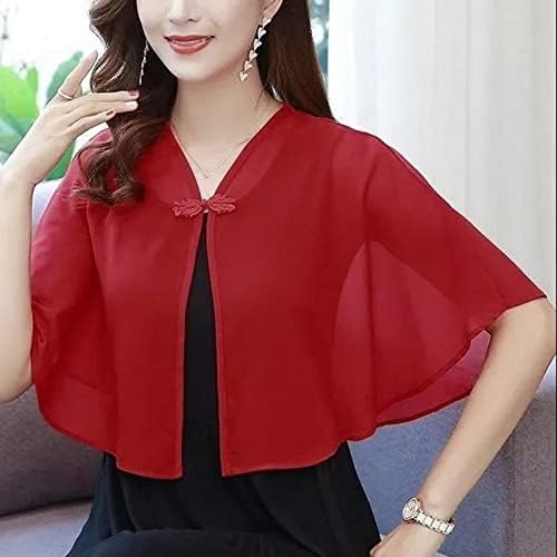 Женски култури шал кардигани модни цврсти бои за заштита на сонцето за заштита од сонце кратки кошули кардиган палто врвови