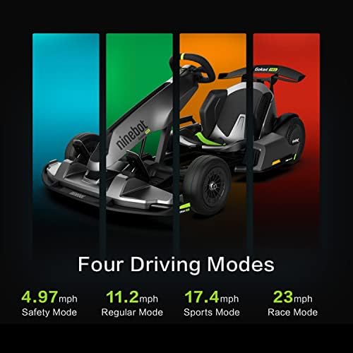 Segway Ninebot Електричен Gokart Pro, Отворено Трка Педал Одат Картинг Автомобил За Деца и Возрасни, Прилагодлива Должина И Висина, Возење На