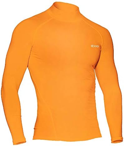 Exio Mens Mock Compression Compression BaseLayer Top Cool Cool Dry Draw Dong Slee Ex-T02