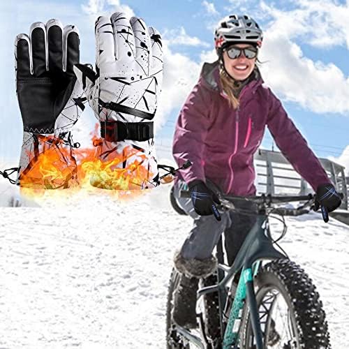 QVKARW жени за мажи ракавици кои возат скијачки есен зима и и во велосипедска зимска спортска опрема за пешачење за жени