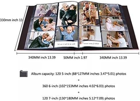 BMKIW креативен албум со фотографии со голем капацитет, фото албум за семејство, кој е креативен, креативен