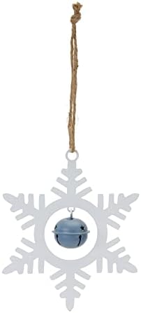 Мелроза 86623 Снегулка со украс на bellвонче, висина од 6,5 инчи, железо