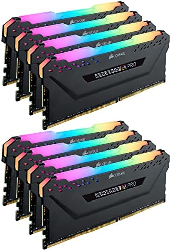 CORSAIR ОДМАЗДА RGB ПРО 256GB DDR4 3200 C16 десктоп меморија-Црна